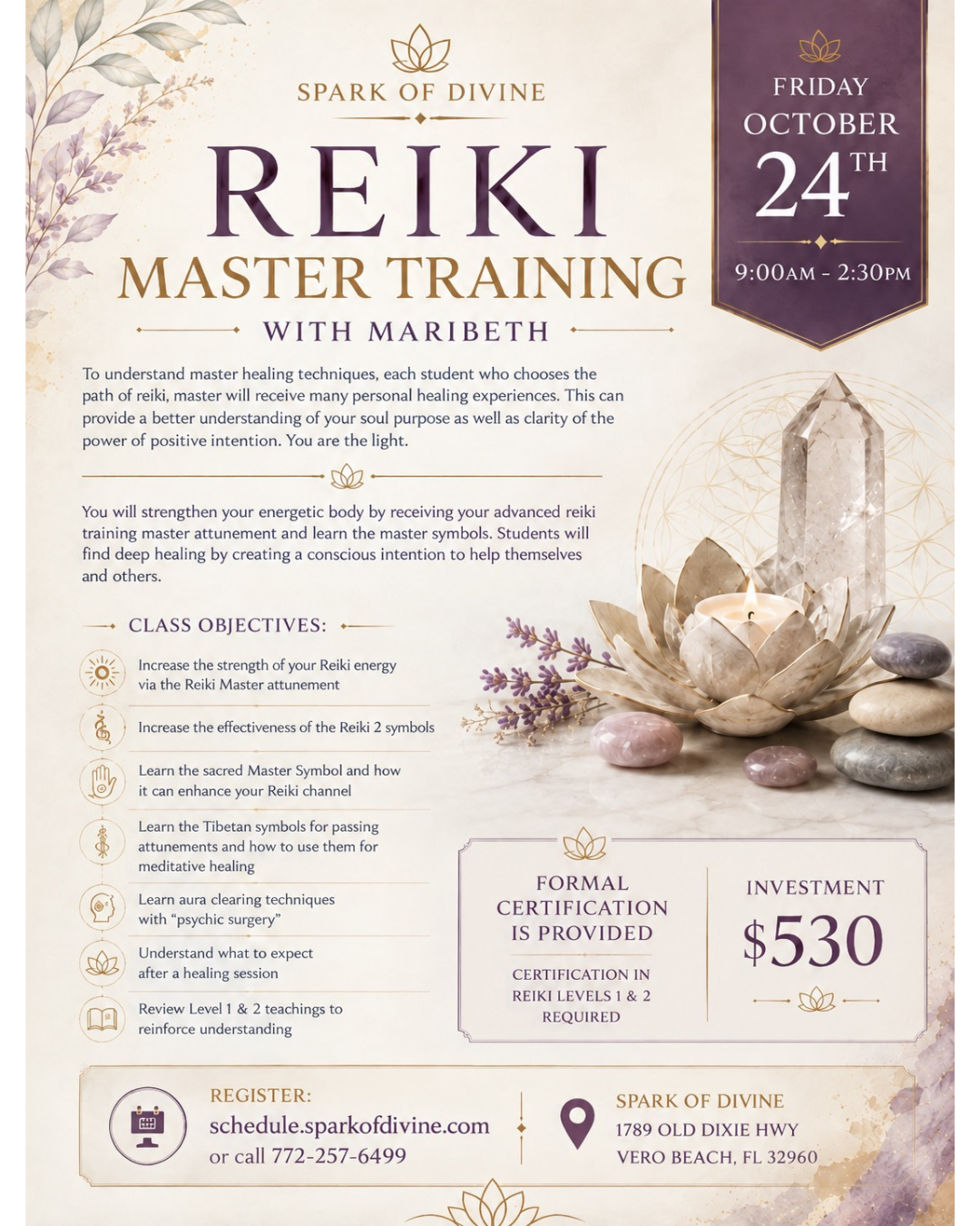 Reiki Master Training with Maribeth