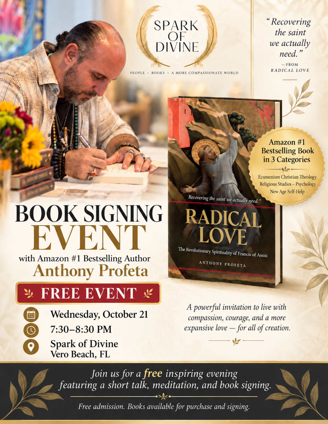 Book Signing FREE Event with Anthony Profeta