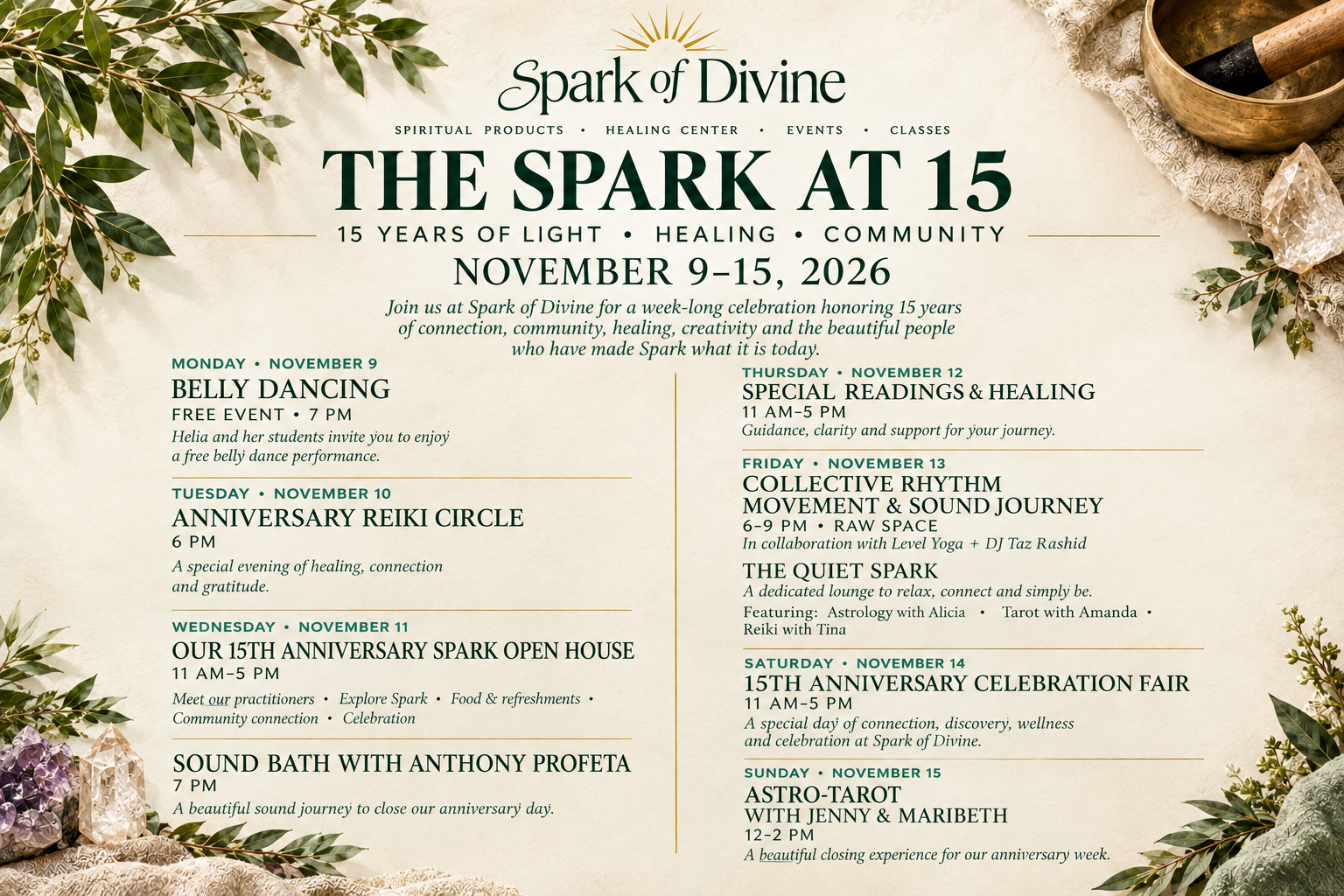 Spark at 15 Anniversary Celebration Poster
